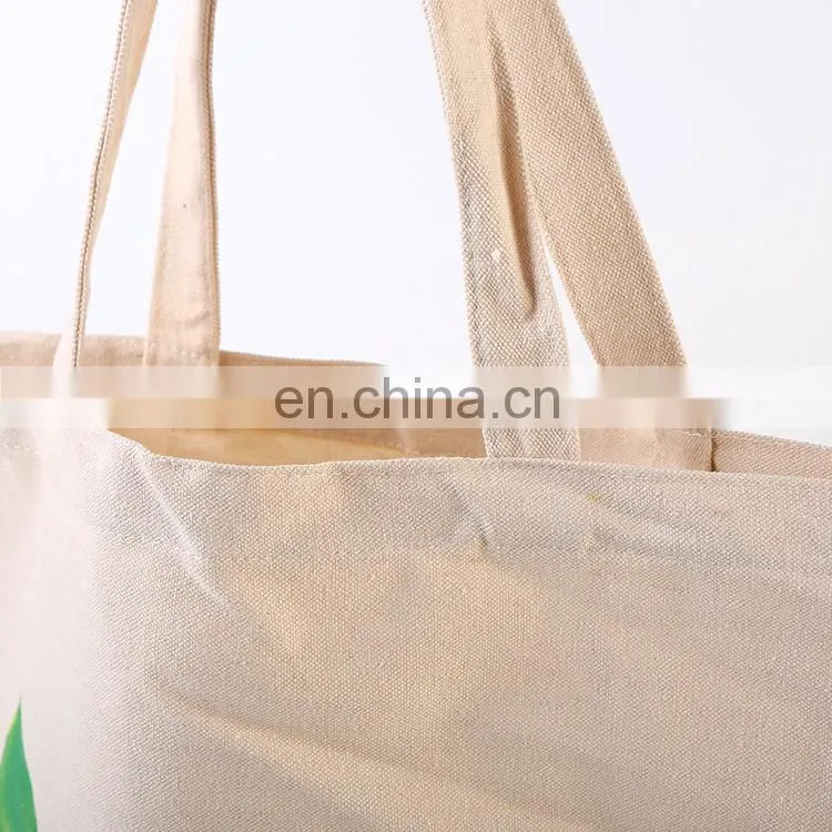 Custom Logo Printed Cheap Reusable Shopping Bags Plain Blank Cotton Canvas Tote Bag