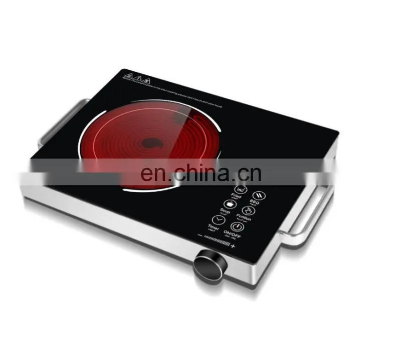 110v/220v radiant cooker 2000W touch control black color easy to operate rice soup milk hotpot rice keep warm function