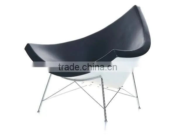 replica leisure Triangular stainless steel PU reproduction classic coconut shell chair