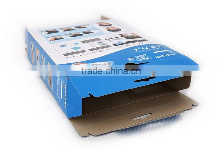 Customized Offset color Print corrugated clipper carton box