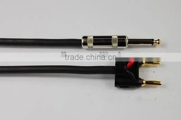 OFC Speaker Cable With 6.35MM And Banana Speakeron Cable SKC213-10FT/16