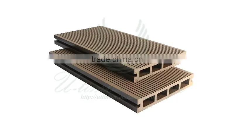 Quick and easy install wpc decking wooden decoration