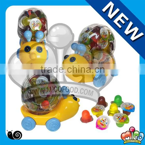 jelly in plastic snail toy