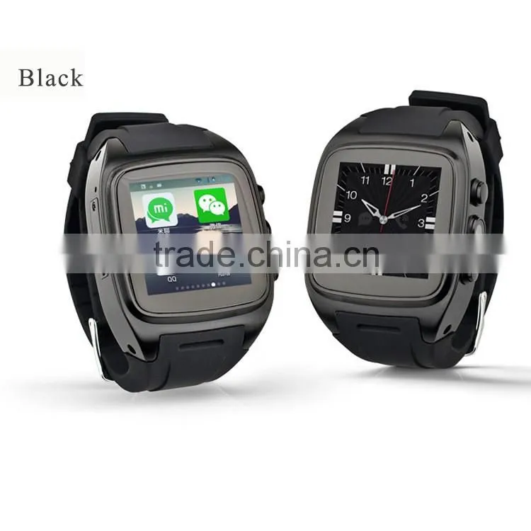 Leather band WIFI GPS 3G loud speaker Android watch phone