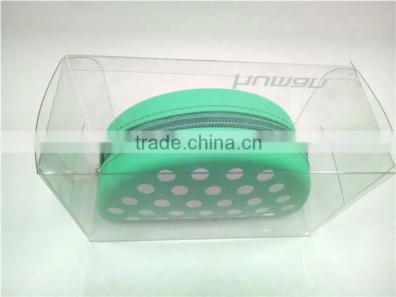 Top Quality Unique Zipper Design Wallet Plastic Coin Pocket Soft Rubber Coin Purse