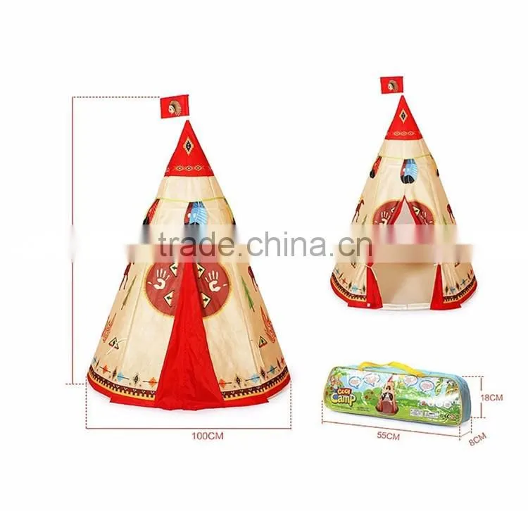 Indian Story Kids Tent Mosquito Kids House Play Princess Children Teepee Tent