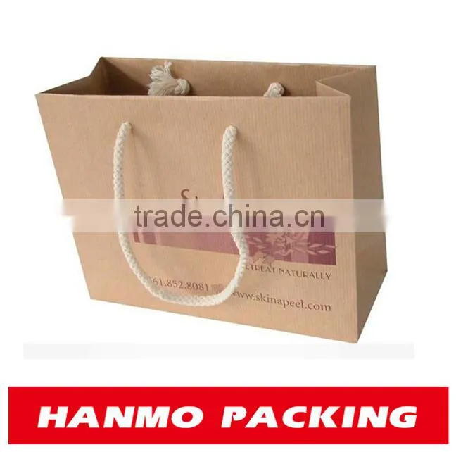 Laminated rope handle paper bag factory wholesale OEM ODM