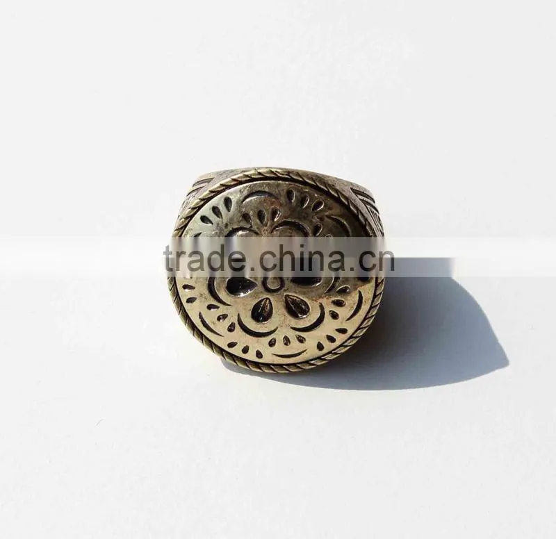 Gold Ring Designs For Girls, Fashion Jewelry Ring Jewellery PT10078 Alloy Enamel Two Finger Ring