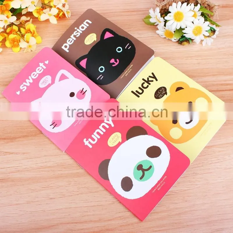 School notebook cute design notepad promotional gifts for kids /memo pad