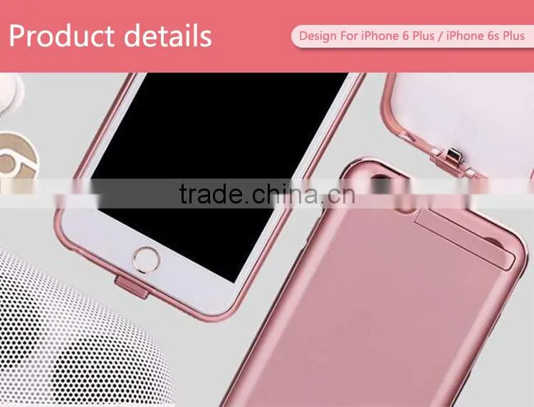 2016 Hot Selling super slim External Battery Charger battery jacket case for iPhone 6