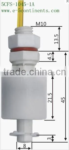 PP Float level sensor 5CFS-1045-1A water level sensor float level switch