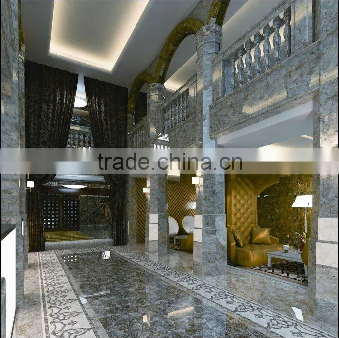 Interior Micro Crystal Stone Floor And Wall Tile 80x80CM