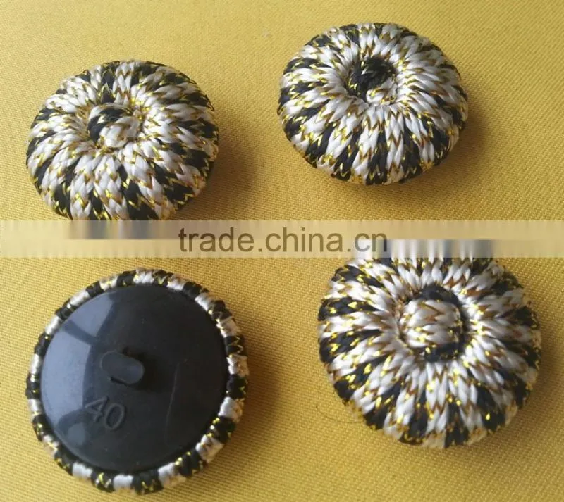 New Arrive Fancy Cord Fabric Covered Button For Ladies --- F1535