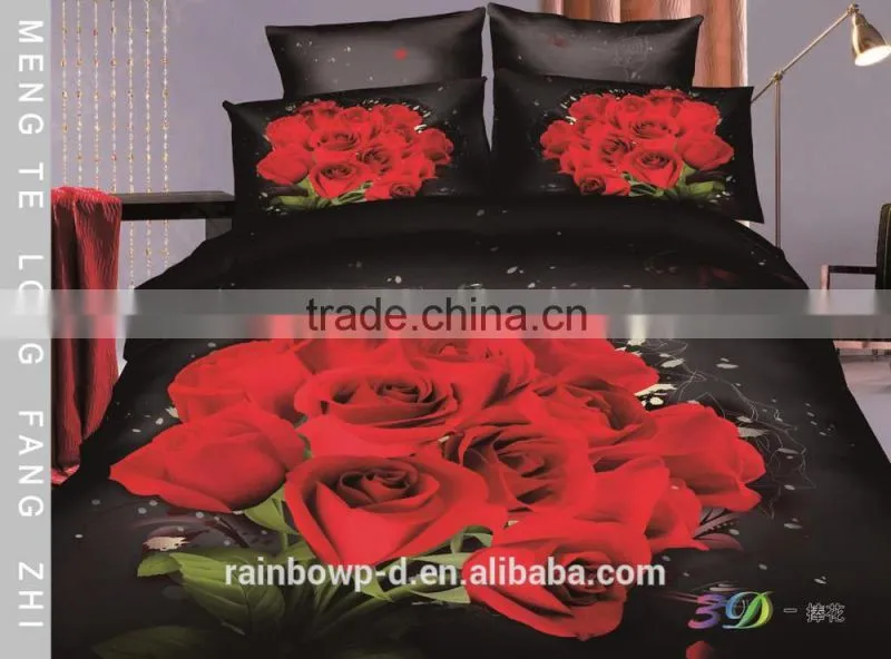 trade assurance 100cotton 143tc 3D design good quality bed sheet