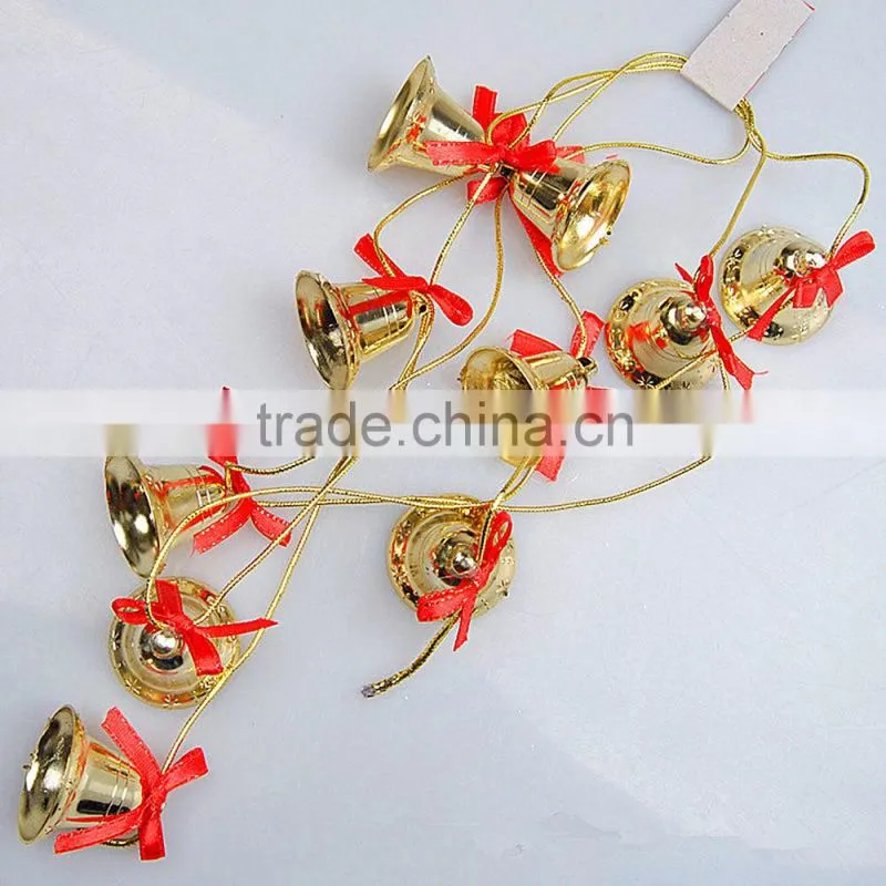 hot sale gold deer plastic bell Christmas bell