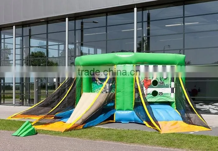 Customize soccer carnival game,soccer goal post toss game,inflatable football goal