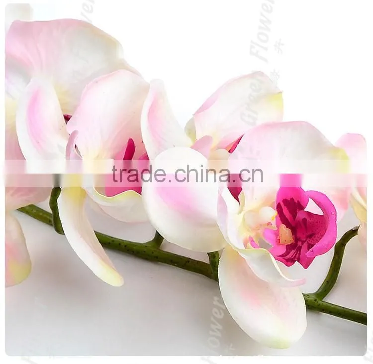 greenflower 2016 Real Touch Latex PVC moth orchid artificial flowers for Wedding decrations Home decor