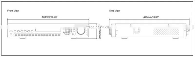 16CH/8CH H.264 HD+SD Cctv Digital Video Recorder