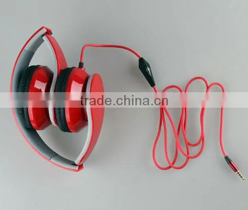 Hot selling colourful mp3 headset headphone foldable