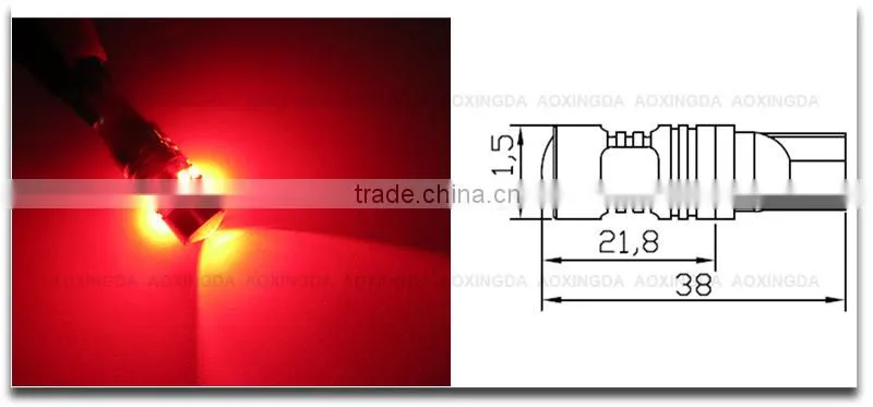 super bright T10 CREE 50W CANBUS LED bulb whtie red yellow