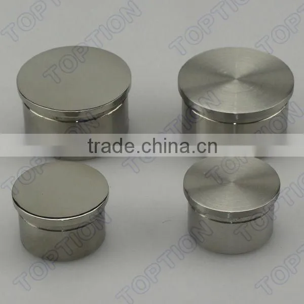 Stainless steel handrail balustrade tube end cap round