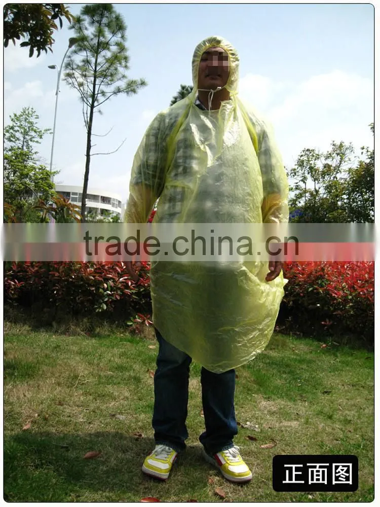 outdoor travel one time use disposable poncho
