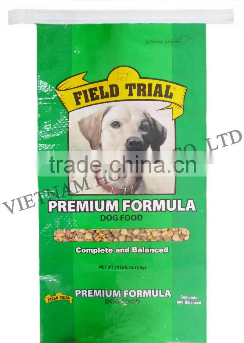 Vietnam Reusable Bopp laminated pp woven bag for Dog Feed