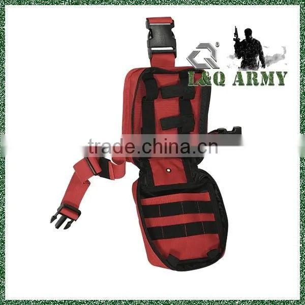 Tactical Drop Leg First Aid Pouch, Rescue Red
