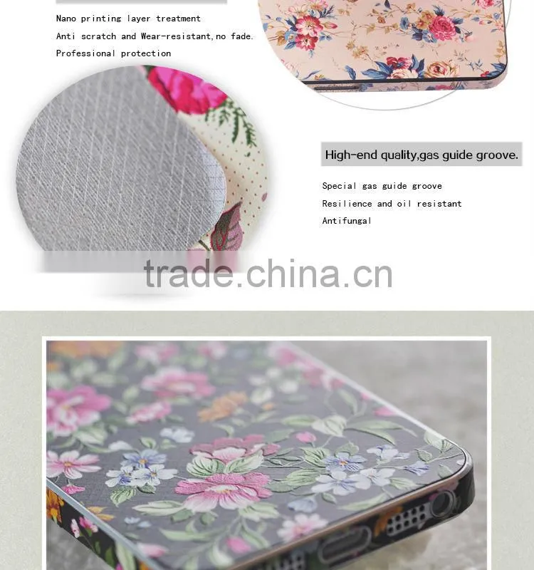 Flower design 3d mini skins for samsung s4