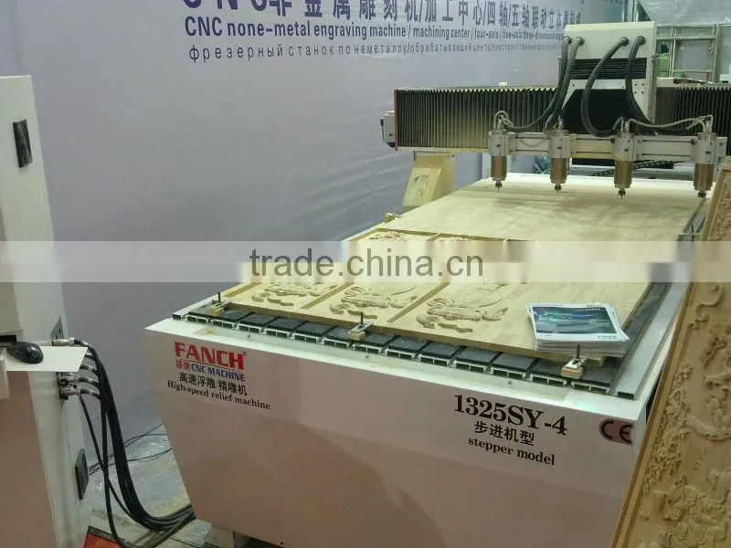 eight heads cnc router for wood engraving