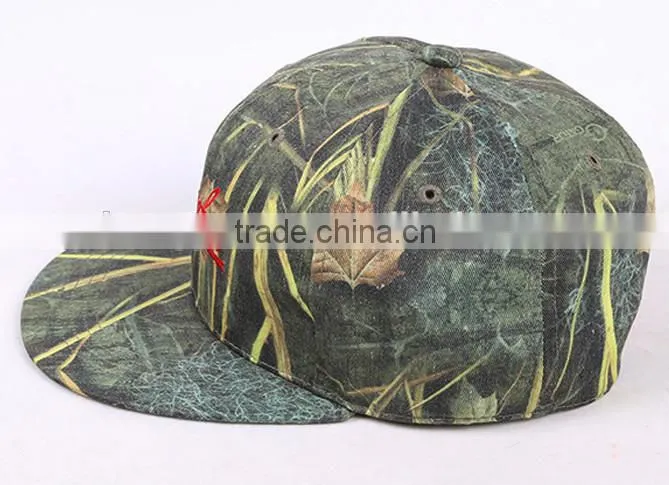 Sports Two Tone Wholesale Custom Camo Snapback Cap Custom Camo Baseball Cap