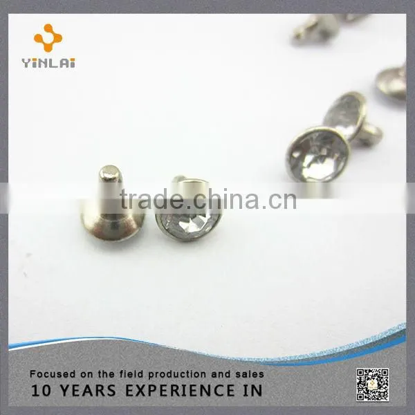 8.5mm decorative round crystal rivet