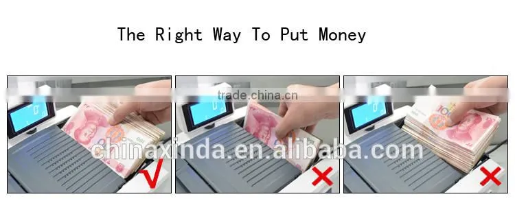 LCD Display Automatic Detection with IR&UV&MG Money Counter