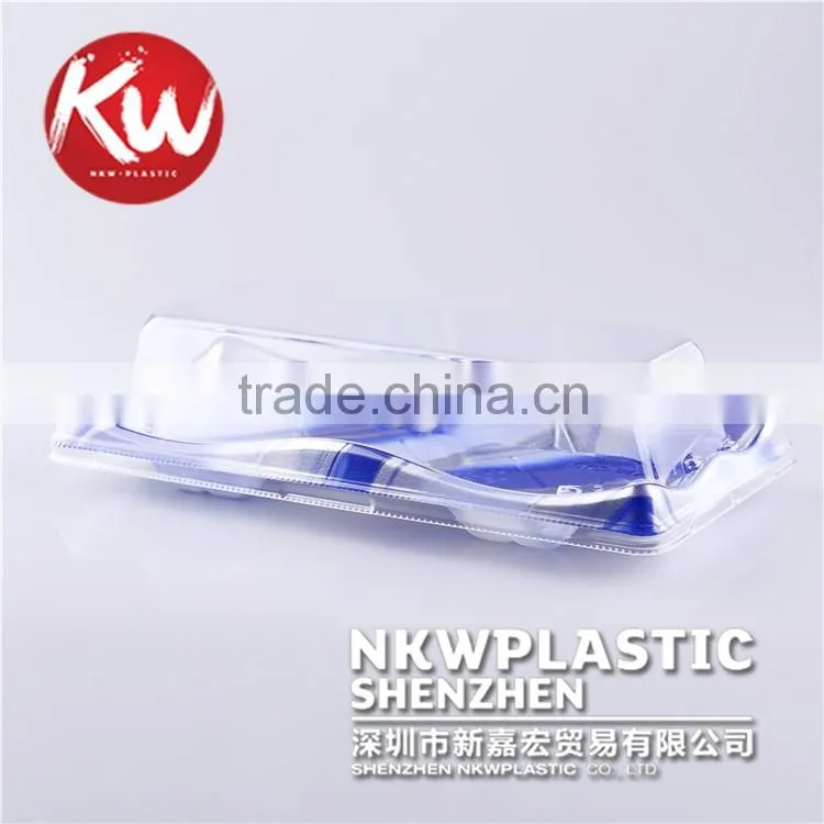 KW-0001 Disposable Plastic PS/BOPS wholesale sushi tray/wrapper sushi for packaging