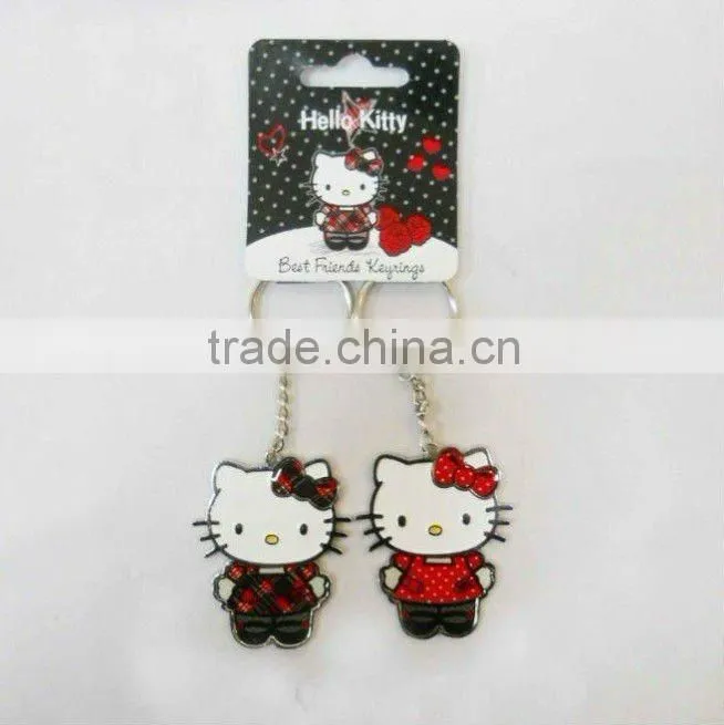 Promotional metal keychain