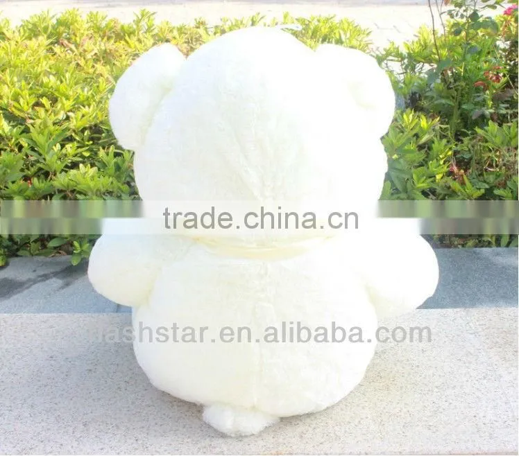 Lovely Romantic polar bear with love heart/stuffed plush toy lovely teddy bear