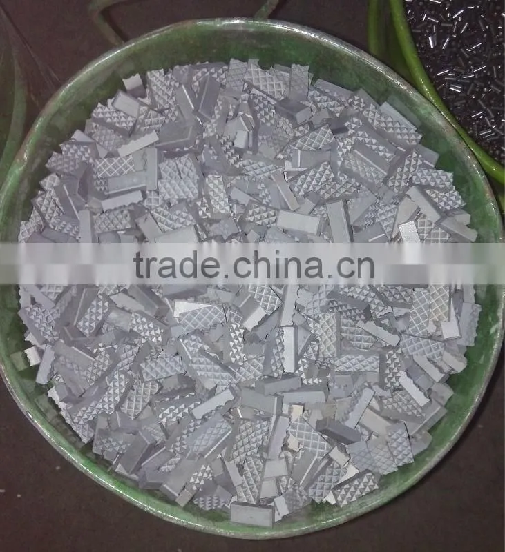 tungsten carbide gripper inserts for chuck jaw in diamond drilling material in tungsten carbide