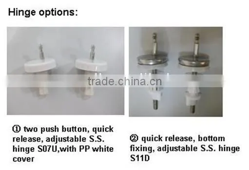 urea soft close toilet seat cover with two push button quick release design suitable for EU bathroom