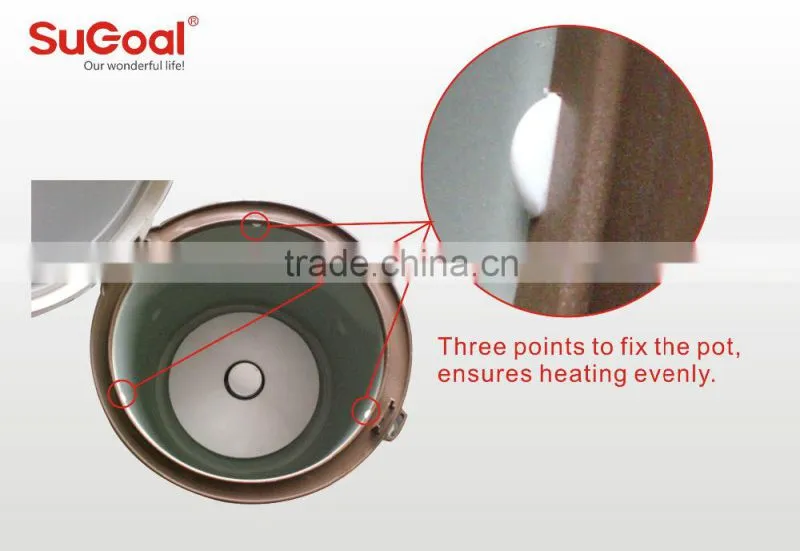2015 SuGoal high quality rice cooker with stainless steel inner pot