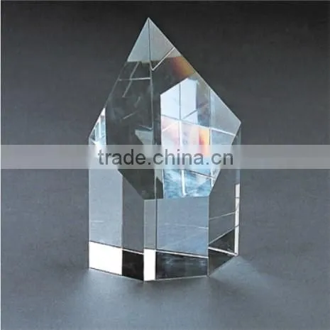 2015 Polygon jewely stamping laser engraving blank crystal blanks
