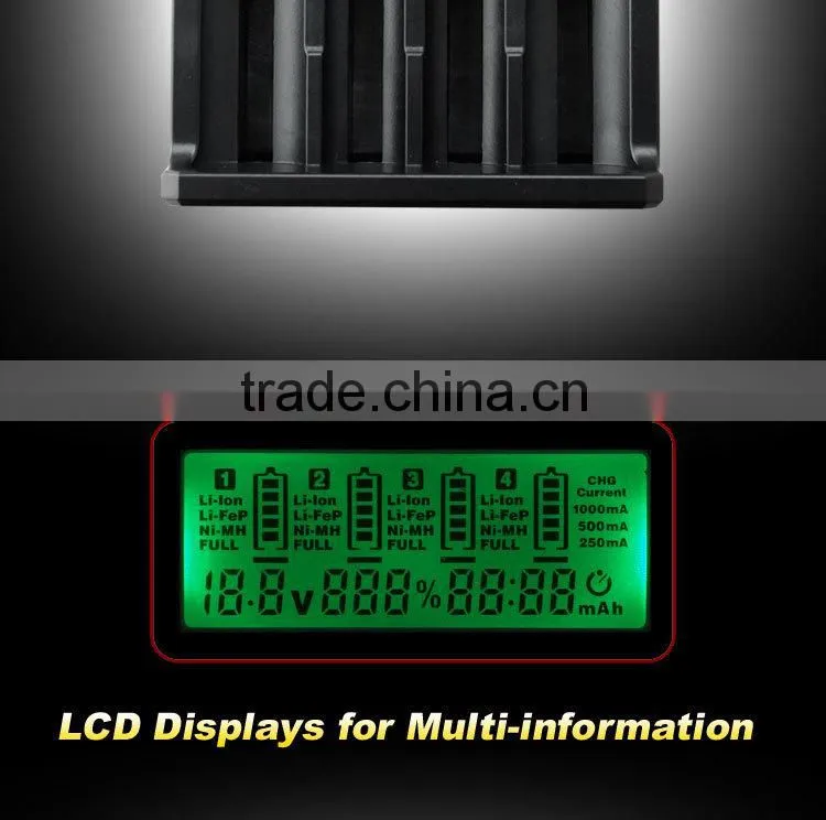 3.7V / 3.2V /1.2V battery charger Soshine SC-H4 unversal charger with CE / FCC/ Rohs certificate