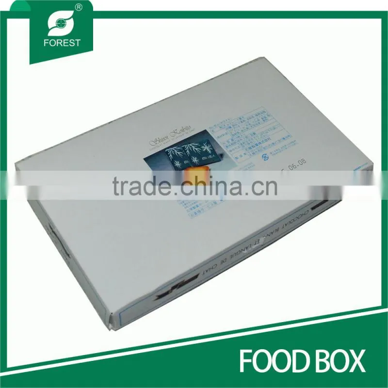 BOOK SHAPE RECTANGLE CARDBOARD FOOD PACKAGING BOXES WITH CUSTOM PRINTING AND LOGO