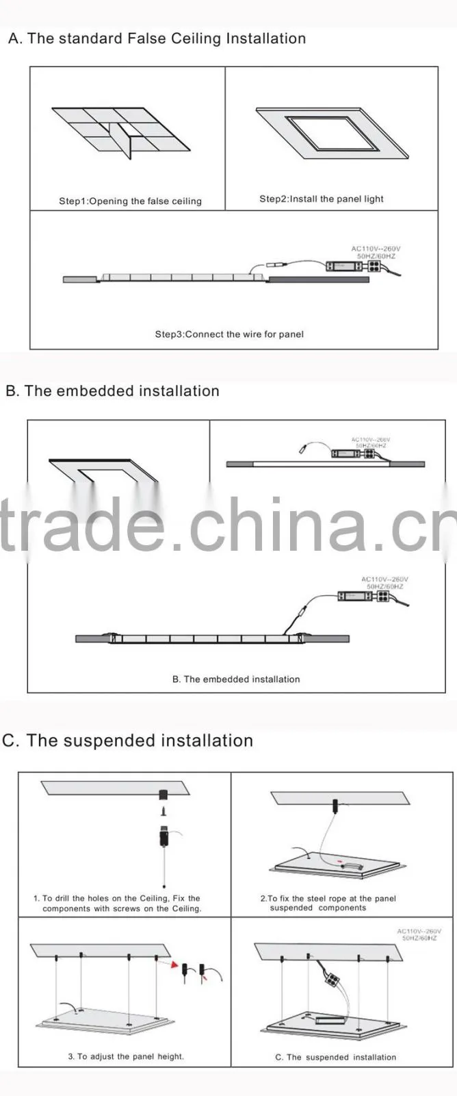 Modern ceiling lights ceiling lamp 300*300 led panel lights ceiling light