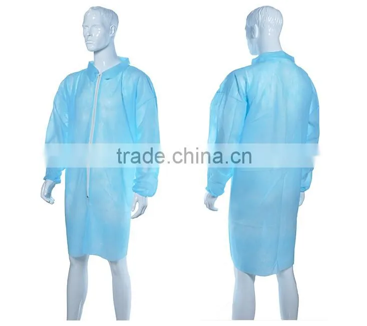 Popular Nonwoven Doctor Breathable Anti-oil Lab Coat