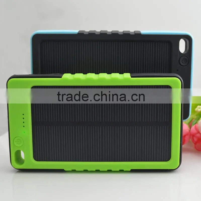 2015 new innovative high quality monocrystalline portable LED indicator slim mini portable solar panel charger