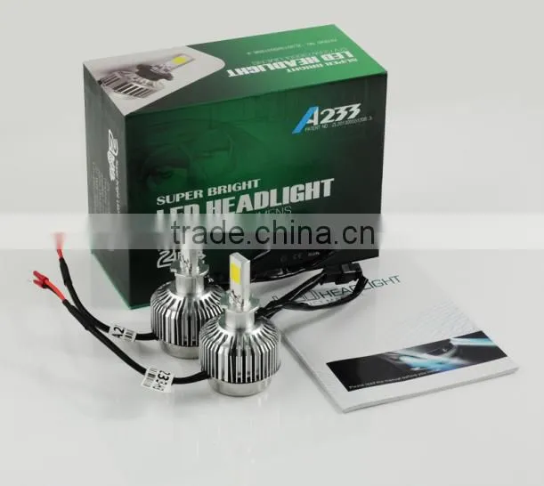 33W 3000LM Car LED Head auto bulb h3 Car Head bulb h7 3000k 6000k LED Head Light headlamp 12V 24V White Yellow LAMP