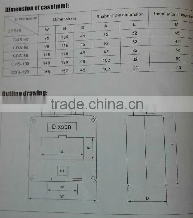 DIXSEN Low voltage high accuracy current transformer