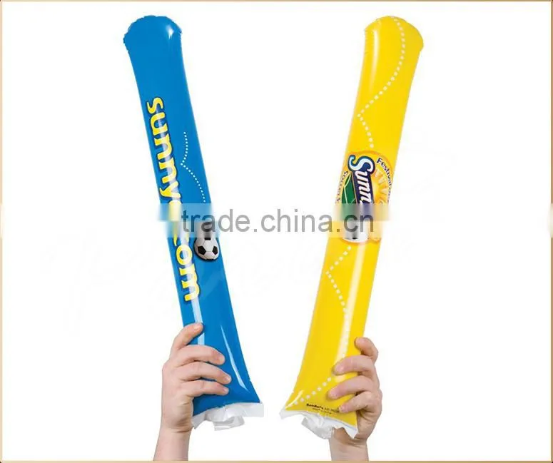 Inflatable thunder sticks, inflatable noise sticks, inflatable noisemaker sticks