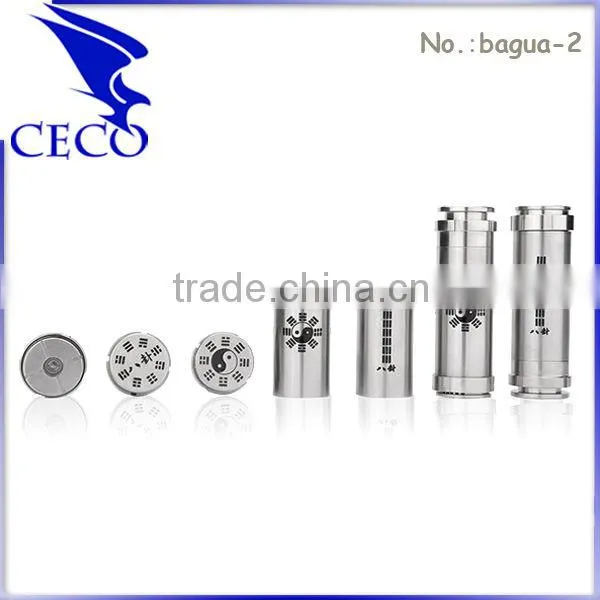 Brass/Silver Mechanical bagua battery match with 18650 battery