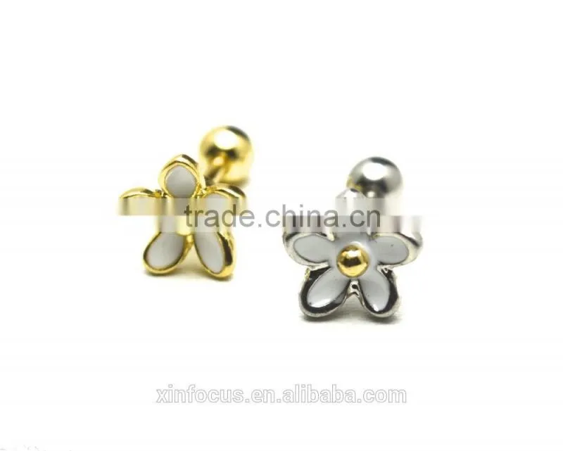 Daisy Flower Tragus Cartilage Helix Bar